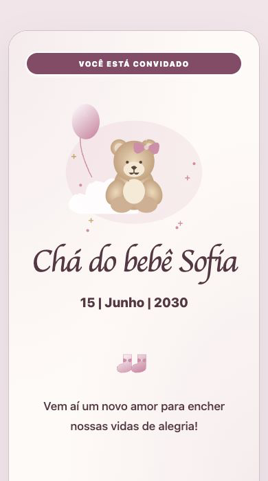 Miniatura do modelo Baby Shower Acuarela Rosa