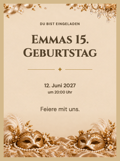 Goldener Maskenball