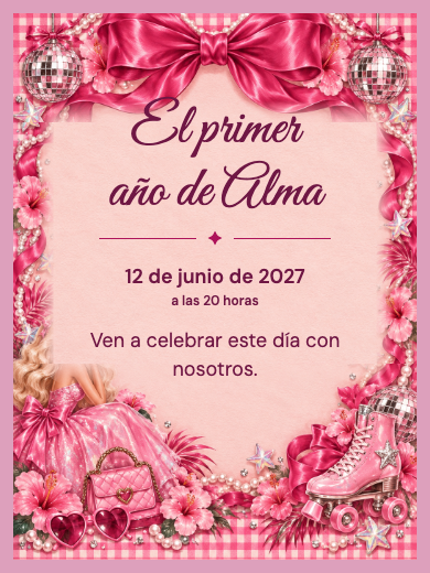 Invitación digital de cumpleaños: Barbie Glamour
