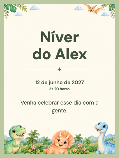 Dinossauros do Jardim