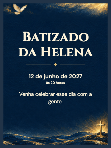 Convite digital: Luz da Cruz — Evento de igreja