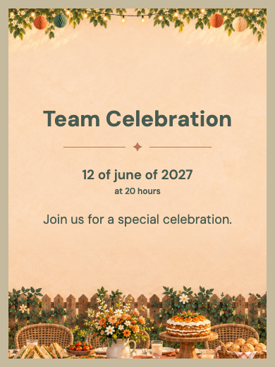 Digital invitation: Outdoor Company Party — Company parties