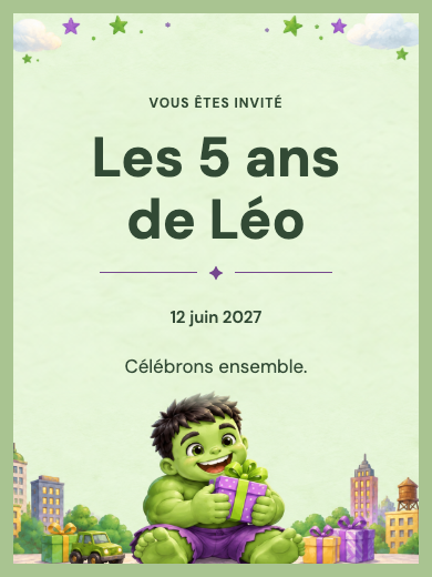 Hulk pour enfants