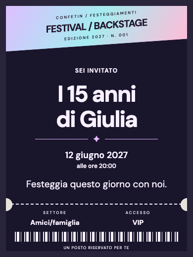 Biglietto Festival