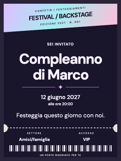 Biglietto Festival