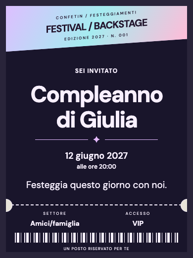 Biglietto Festival