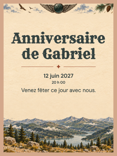 Invitation d’anniversaire numérique: Moto sur la route