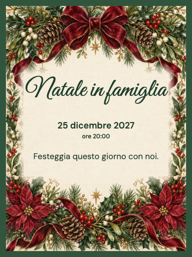Invito digitale: Natale botanico — Evento aziendale