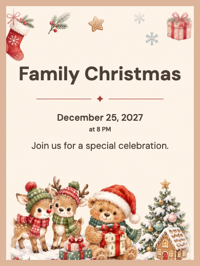 Digital invitation: Christmas Elves — Company parties
