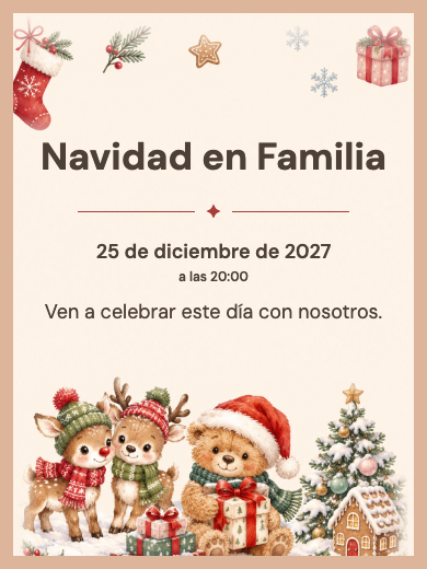 Invitación digital: Navidad de los Duendes — Fiestas de empresa