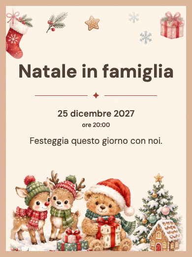 Invito digitale: Elfi di Natale — Evento aziendale