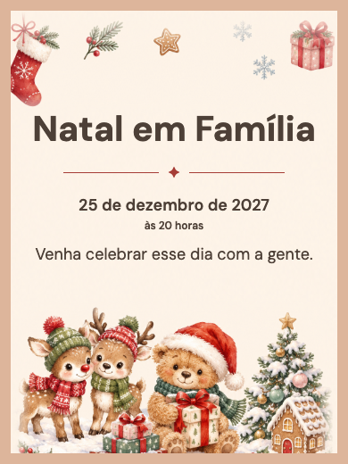 Convite digital: Natal dos Duendes — Festas de empresa