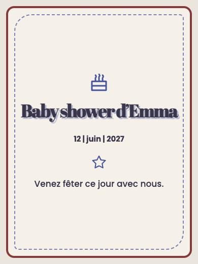 Invitation numérique: Choisissez votre couleur — Fête des couches