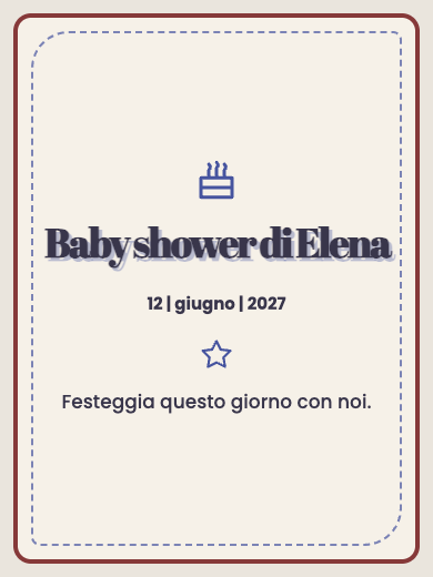 Invito digitale per baby shower: Scegli il tuo colore