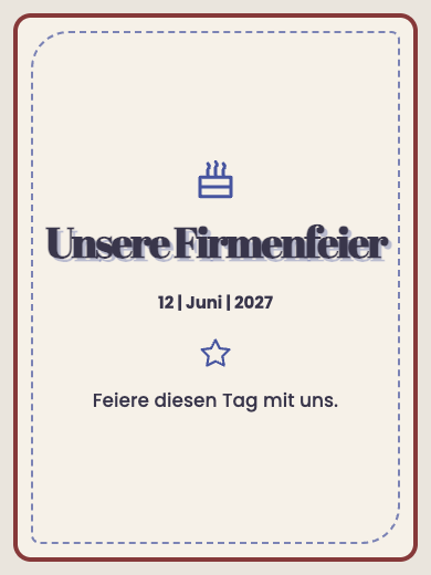 Digitale Einladung: Wähle deine Farbe — Firmenfeiern