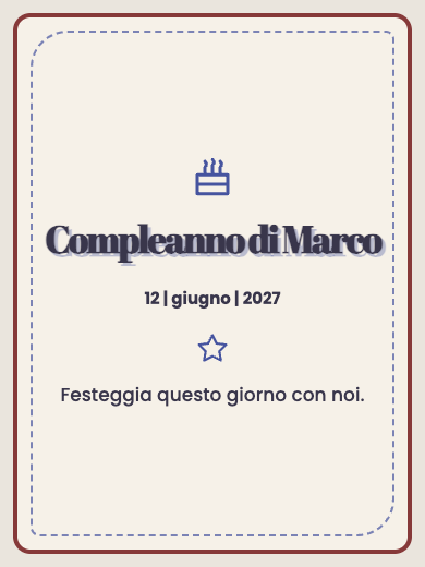 Invito digitale di compleanno: Scegli il tuo colore
