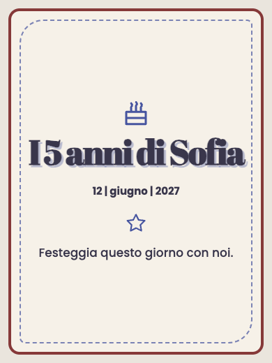 Invito digitale di compleanno: Scegli il tuo colore