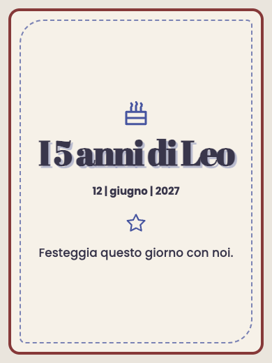 Invito digitale di compleanno: Scegli il tuo colore