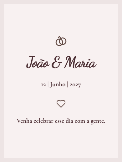 Convite digital de casamento: Floral Vermelho Marsala