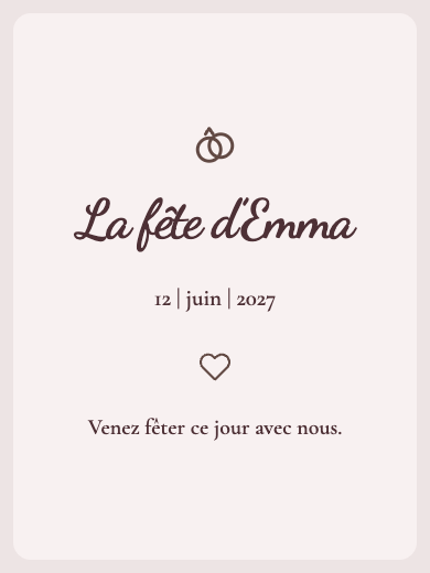 Invitation numérique: Floral marsala — Fête lingerie