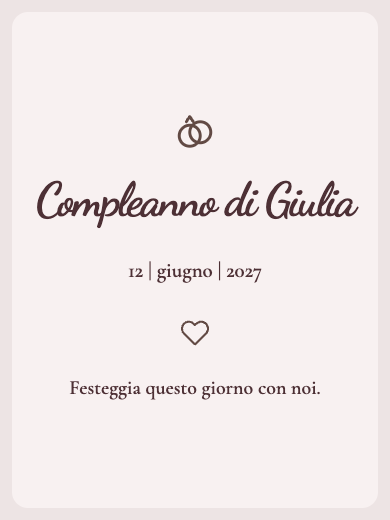 Invito digitale: Floreale marsala — Evento religioso