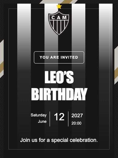 Atlético Mineiro online invitation