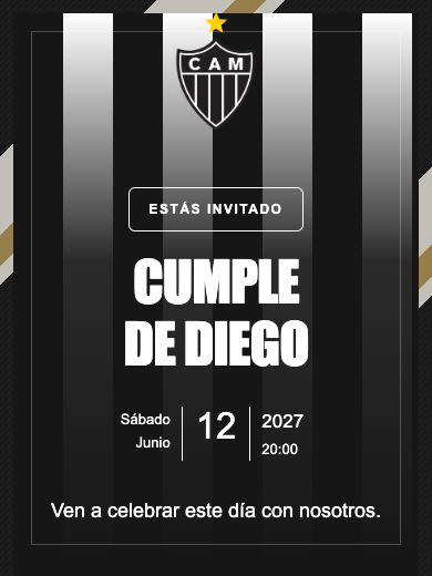 Invitación online Atlético Mineiro
