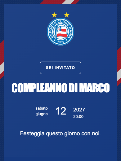 Invito digitale di compleanno: Bahia