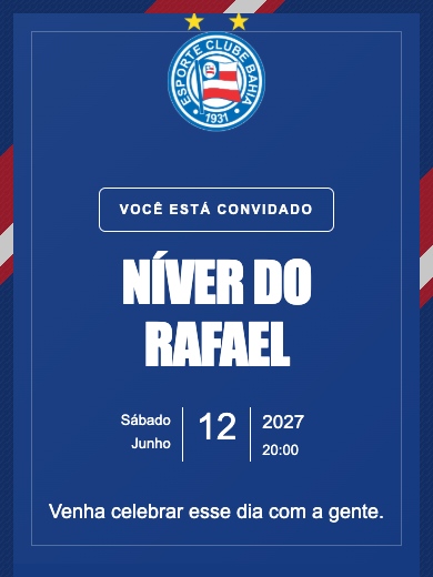 Convite online Bahia