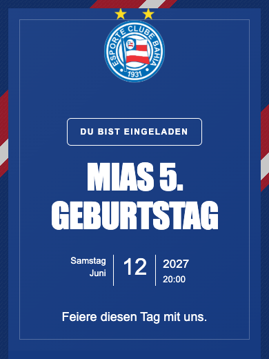 Digitale Geburtstagseinladung: Bahia