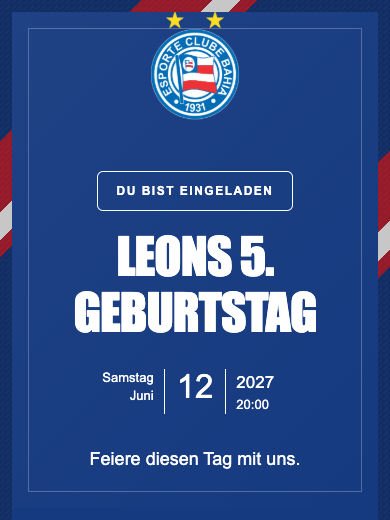 Digitale Geburtstagseinladung: Bahia
