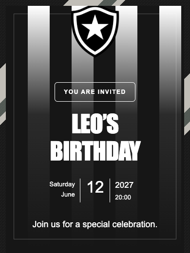 Botafogo online invitation
