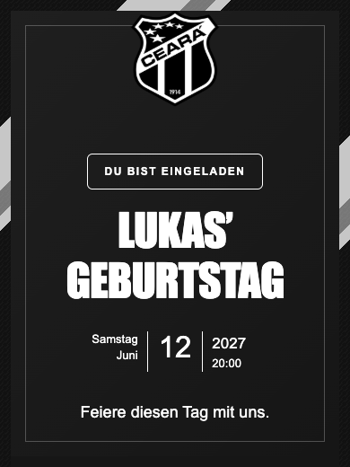Digitale Einladung: Ceará — Fußball