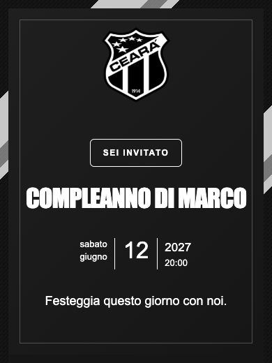 Invito digitale di compleanno: Ceará