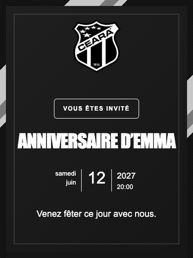 Invitation d’anniversaire numérique: Ceará