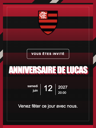 Invitation numérique: Flamengo — Football