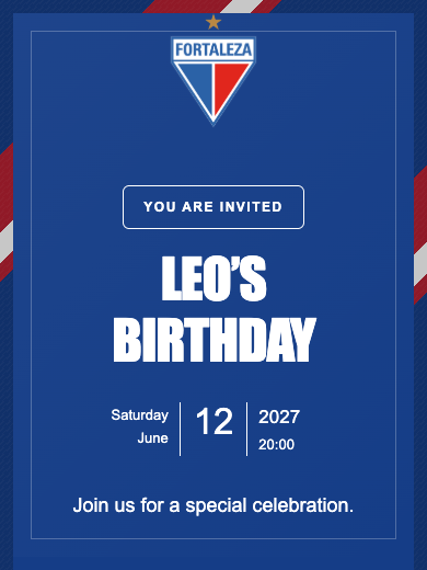 Fortaleza online invitation