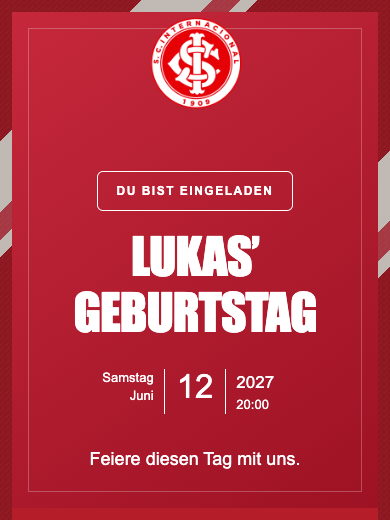 Digitale Geburtstagseinladung: Internacional