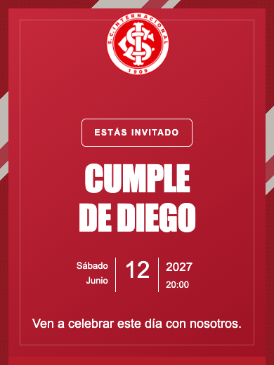 Invitación online Internacional