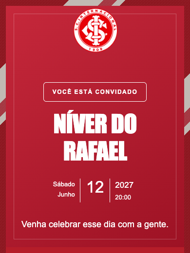 Convite online Internacional