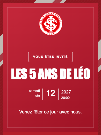 Invitation d’anniversaire numérique: Internacional