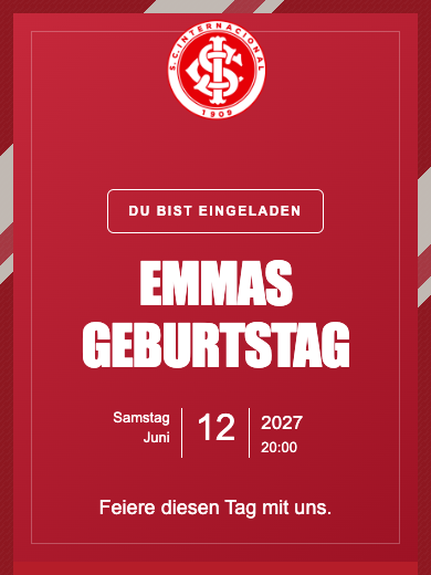 Digitale Geburtstagseinladung: Internacional