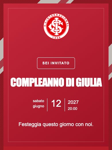 Invito digitale di compleanno: Internacional