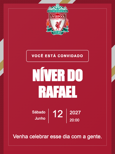 Convite online Liverpool