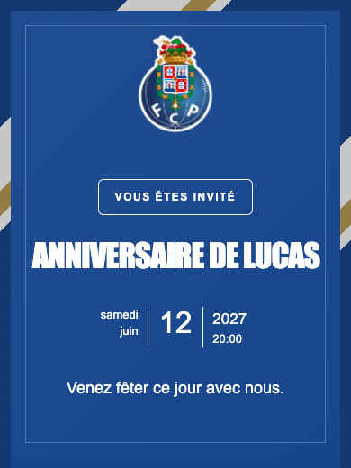 Invitation numérique: Porto — Football
