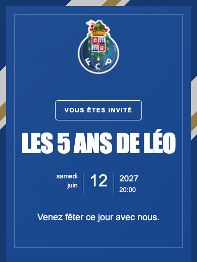 Invitation d’anniversaire numérique: Porto