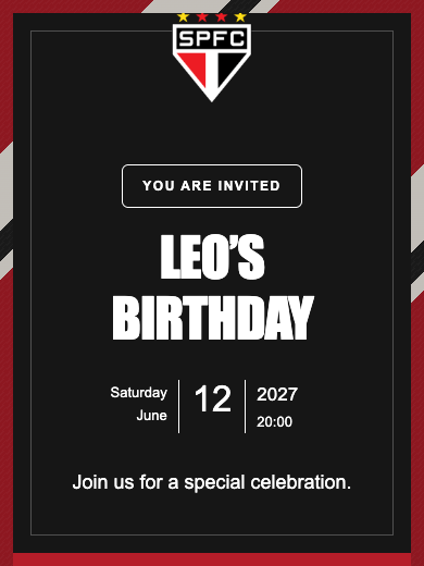 São Paulo online invitation