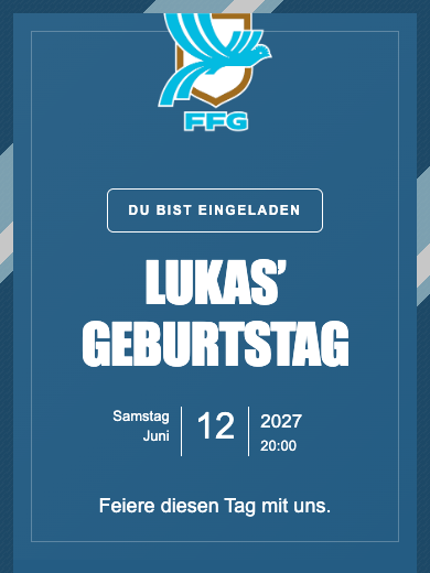 Digitale Geburtstagseinladung: Nationalteam · Guatemala