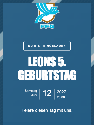 Digitale Geburtstagseinladung: Nationalteam · Guatemala
