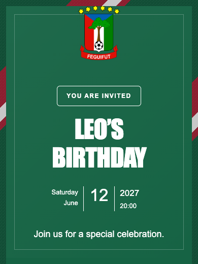 Equatorial Guinea National Team online invitation
